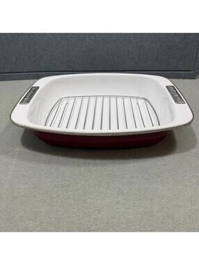 Kitchen Aid Red Enameled Roaster W/ Rack